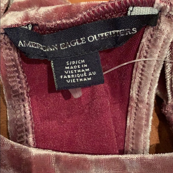 American Eagle crushed “velvet” shirt sz Small - Picture 7 of 8